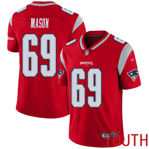 New England Patriots Football #69 Inverted Legend Limited Red Youth Shaq Mason NFL Jersey->women nfl jersey->Women Jersey